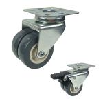 PVC Casters Flowerpot 50mm Swivel Light Duty Castors Wheels 360 Rotating