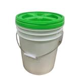 Bucket With Gamma Seal Lid, HDPE, Red Food Grade BPA Free 5 Gallon Bucket Pail