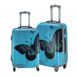 Wholesale Adjustable Push Button 210D Lining Butterfly PC Trolley Luggage from china suppliers