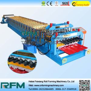 Wholesale Double Layer Roofing Sheets Making Machines , Metal Sheet Roof Roll Forming Machine from china suppliers