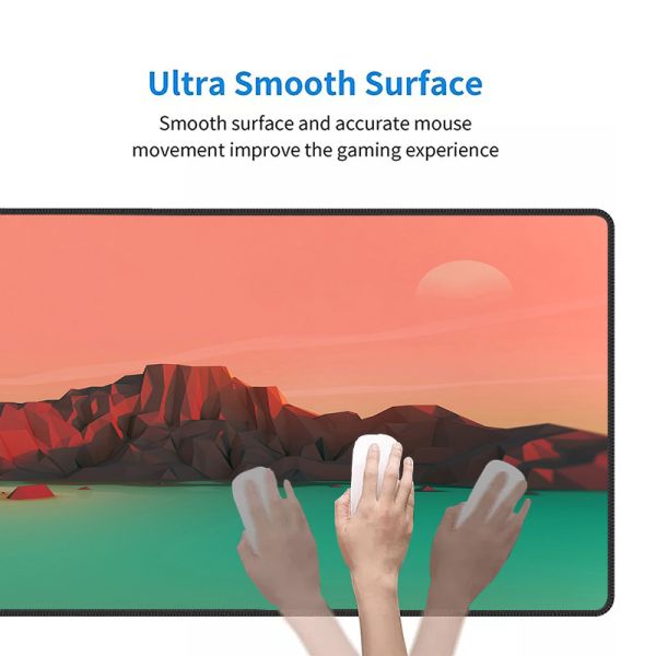 Large Size Gaming Desk Mat Waterproof Custom Logo Mouse Pad with Anti-Slip Rubber Base