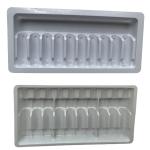 PET blister packaging tray 1ml 2ml water injection medicine ampoule tray