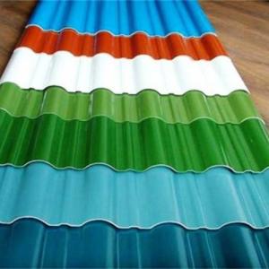 Wholesale Color Coated Corrugated PPGL Steel coil ,55% galvalume with color coated corrugated metal used in warehouse from china suppliers