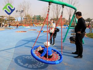 Wholesale 100cm Nest Outdoor Spider Web Swing Round Swing Customized For Playground from china suppliers