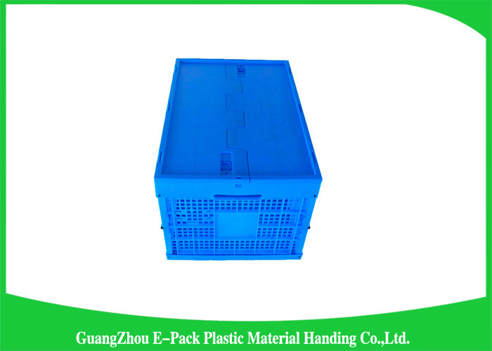 Nestable Collapsible Storage Boxes With Lids , Standard Plastic Shipping Crates