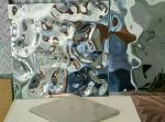 Water Wave Shaped Stainless Steel Sheets Gold Mirror Finish For Hotels Villa