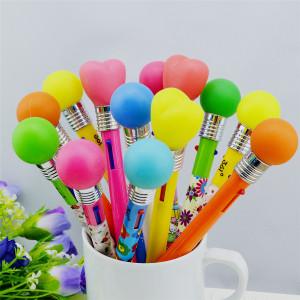 China ballpen with LED and touch pen,led light ballpen hot sales colorful barrel light click pen on sale