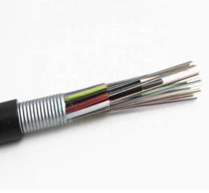 Wholesale Outdoor Duct Singlemode G652d Armored Fiber Optic Cable GYTA 12 24 36 48 72 Core from china suppliers