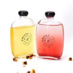 Airtight Freezer Safe Juice Bottles Kombucha Glass Bottles Square