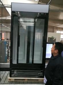 Wholesale Upright Auto Closing Beverage Glass Door Refrigerator Sliding Glass Door Merchandiser Fridge from china suppliers