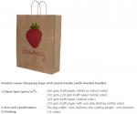 Luxury high quality shopping carrier gift paper bag,making kraft paper bag