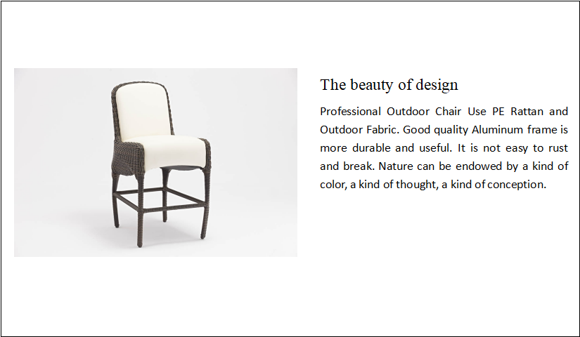 Villa Garden Set Patio Rattan Wicker Aluminum Chair Design Indoor Outdoor Furniture