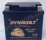 Nano Gel MG5L-BS-C Dynavolt Motorcycle Battery 12V 5Ah CCA:170 OEM