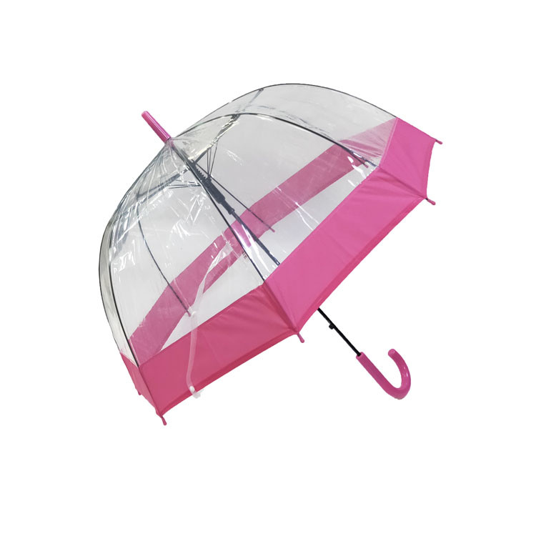 Auto Open Fiberglass Ribs 23" Transparent Dome Umbrella