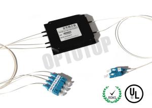 Wholesale OM 1 2 x 4 Optical Fibre Couplers 50 / 50 850 nm Optical Cable Splitter from china suppliers