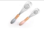 Antiscald Egg Beater Stainless Steel , Nonslip Whisk Cooking Utensil