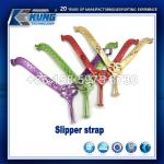Shiny Rubber Flip Flop Strap Wear Resistant Lightweight Durable