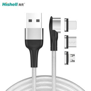 Wholesale Multicolor 3A USB Magnetic Data Cable , Antiwear Magnetic Cell Phone Cords from china suppliers