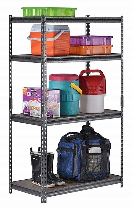 Industrial Heavy Duty Racking Shelves 5 Tier Metal Storage Shelves Garage