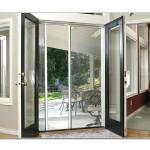Double Glass Aluminum Hinged Door