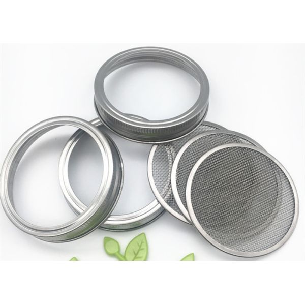 Sliver Color Wire Mesh Filter Element Mesh Strainer Lid For Mason Jar