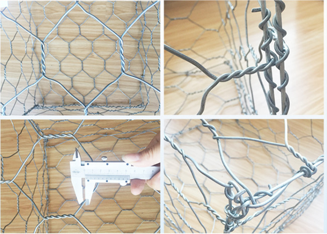 0.3m Woven Galvanised PVC Coated Gabion Box Retaining Wall Beach Reinforcement