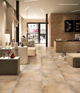 Wholesale Yellow Accidental Colouring Travertine Porcelain Tile / 32x32 Porcelain Tile from china suppliers