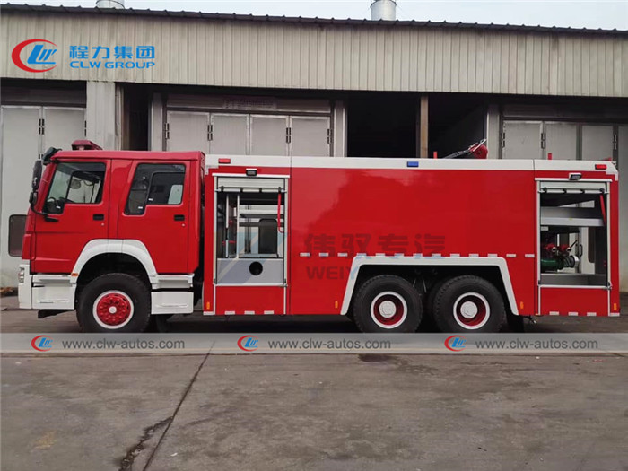 Sinotruk Howo 6X4 336HP 12T Water Foam Fire Fighting Truck