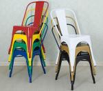 Tolix chair American Iron art Milk tea Western restaurant coffee table chair