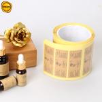 25cm Kraft Paper Sticker Labels Custom Brown Paper Label Printing For Ampoule