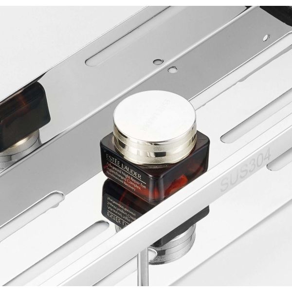 Mirror Polishing Stainless Steel Spice Rack Wall Mount For Kitchen Bathroom Balcony