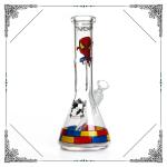 Superhero Series Glass Smoking Water Pipe Bong Ingot Ice Catcher Bongs Hookah
