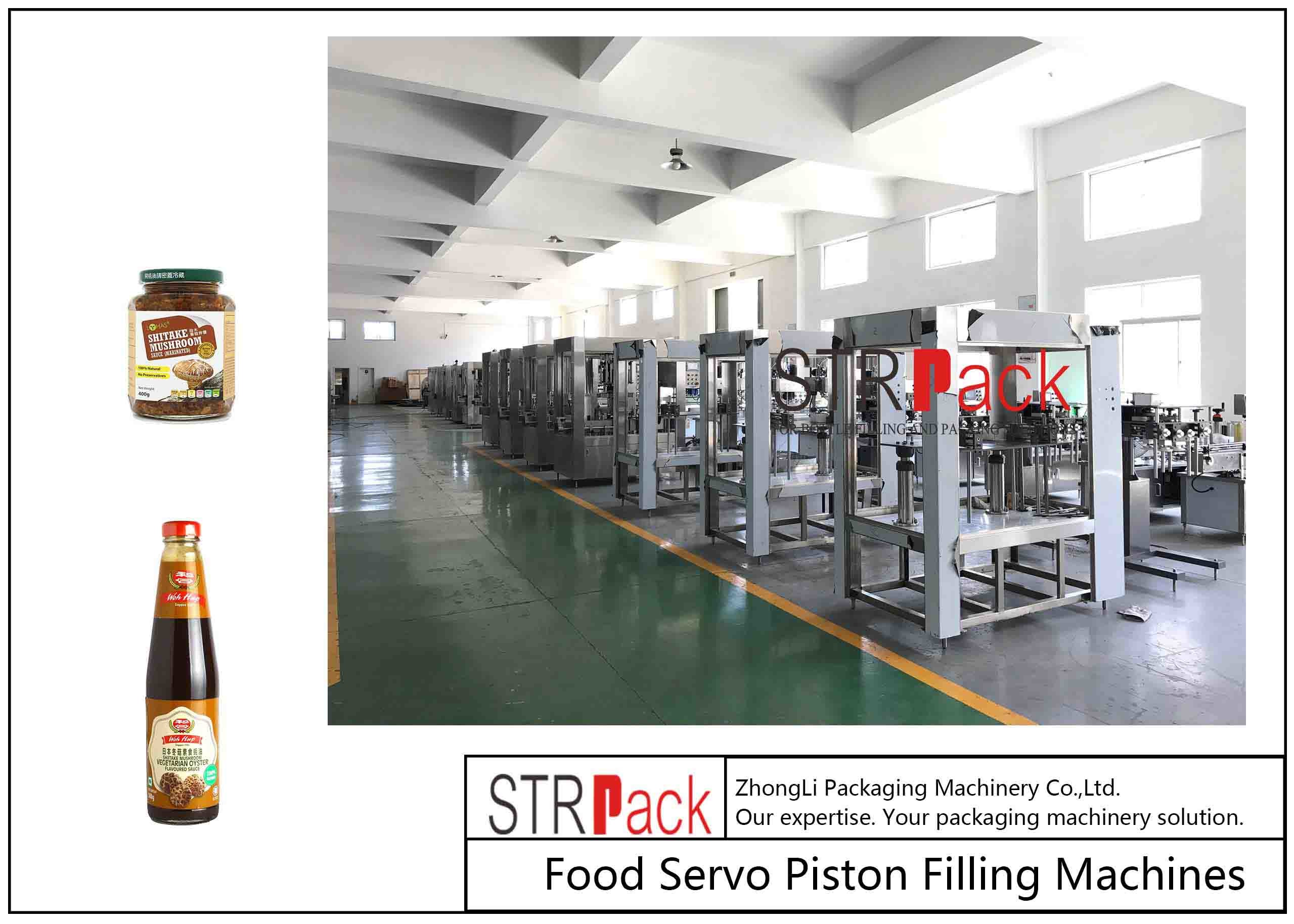 PLC Control Automatic Paste Filling Machine 220V / 50Hz