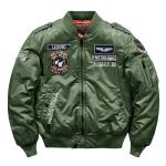 Vintage Puffer Mens Varsity Jacket Sports Bomber Leather Jacket