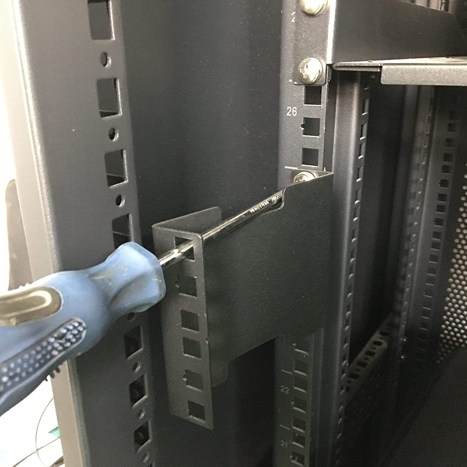 Server Rack Depth Extender-4 inches about 10.2 cm deep-Embedded Rack Mounting Adapter Kit