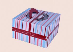Wholesale Portable Paperboard Cake Box , Pastry Box for Cake Shop Take Out Service from china suppliers