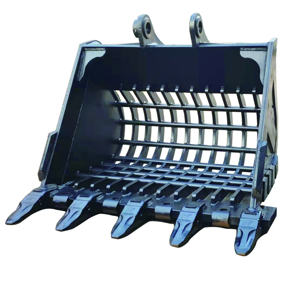 Q355B 3-45 Ton Excavator Skeleton Bucket Customized Weight