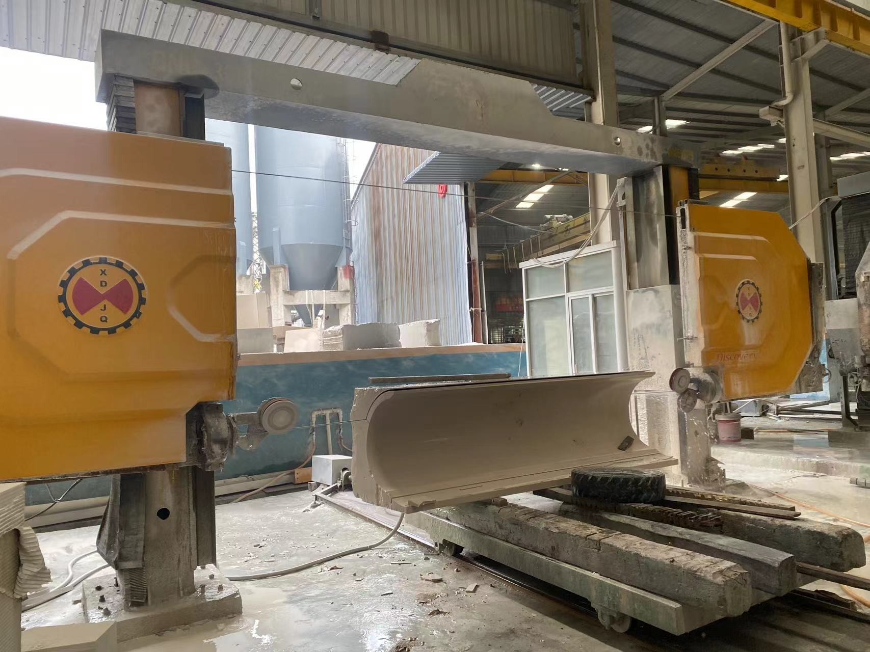 CNC Diamond Wire Saw Machine For Circular Stone Slab Column Numberal Letter And Other Sprecial Shapes