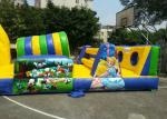 Yellow Adult Inflatable Obstacle Course with 0.55mm PVC Tarpaulin