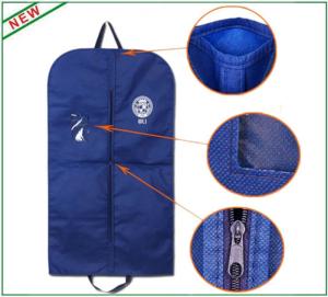 Wholesale Peva Fold Down Hanging Suit Garment Bag For Suits , Storage Hanging Clothes Bag from china suppliers