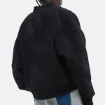 Hot Selling Custom Cool Style Fleece Winter Baseball Bomber Leather Varsity