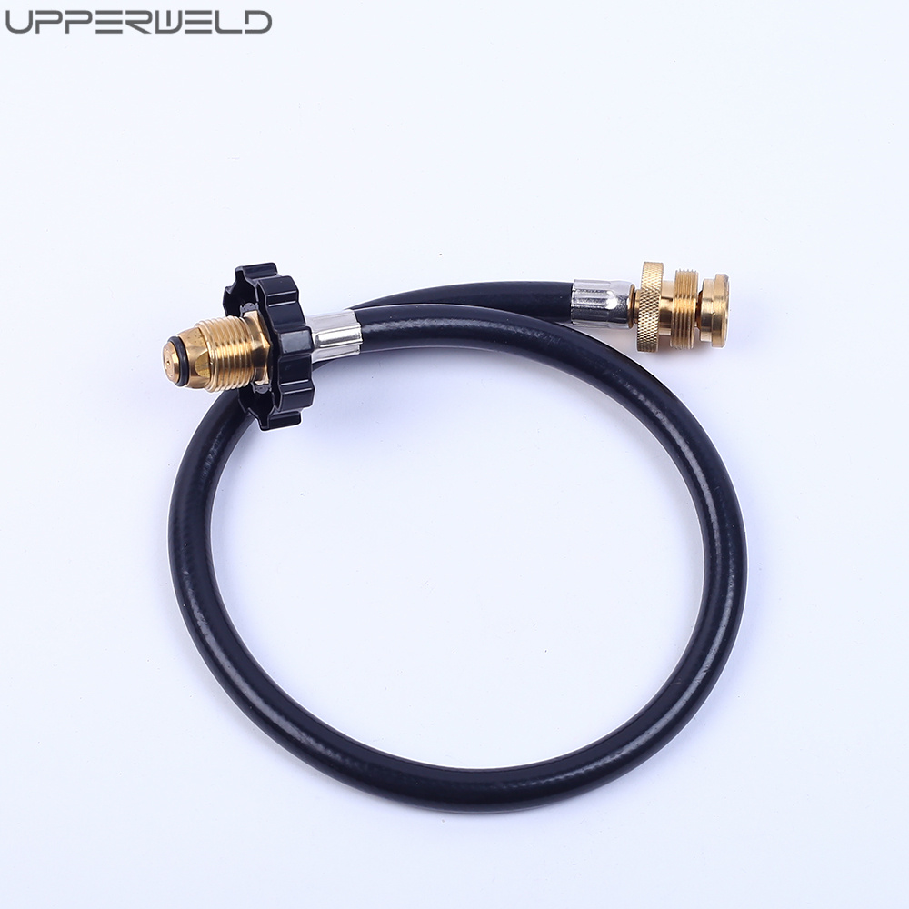15 ft Hose Black Upper LPG Propane Brass Adapter Hose Kit for Motorhomes Tank RV Camping