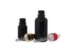 10ml 30ml Boston Round Black Matte Frosted Cosmetic30ml Frosted Glass Dropper
