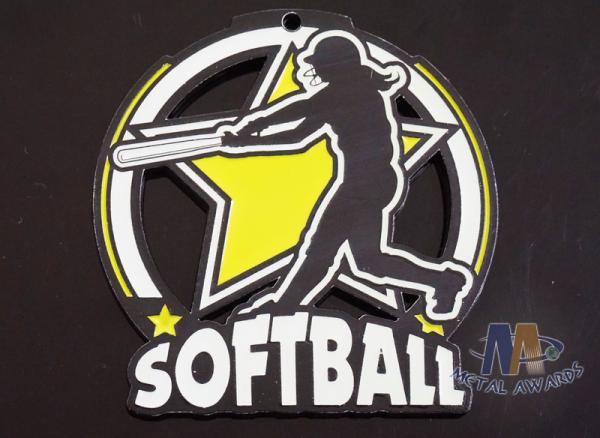 Girls Dye Black Plating Gymnastics Softball Glow In The Medals , Metal Custom
