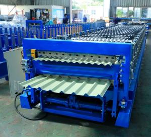 Wholesale Metal Roofing Panel Double Layer Roll Forming Machine 12-15m/Min Capacity from china suppliers