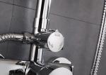 Dual Handle Bath Shower Mixer Set , Chrome Wall Mounted Shower Faucet Kits