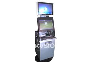 China 300W Power Self Printing Kiosk Credit Card / Cash Payment High Safety Performance on sale