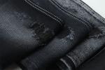 11.5oz Denim Fabric Rigid 56%C 44%P Black And Black Backside For Brand Style