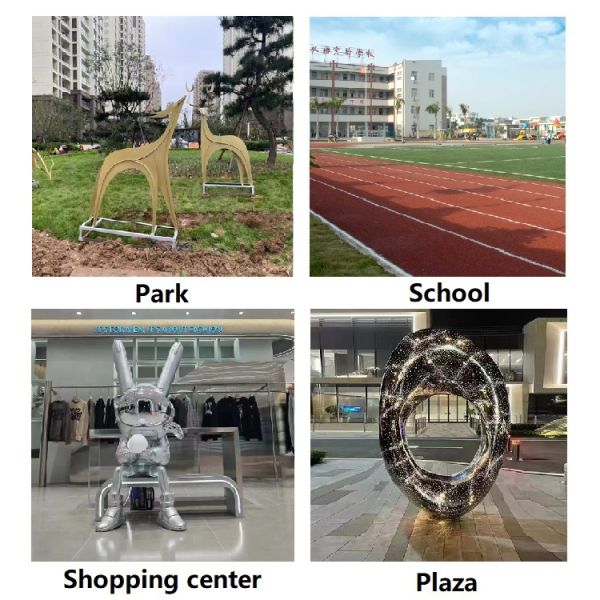 Park Bronze Deer Statue Decorative Metal Sculpture Large Bronze Stag For Garden