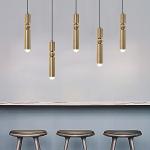 Nordic Indoor Bedroom Gold Modern Pendant Light Dia 6cm